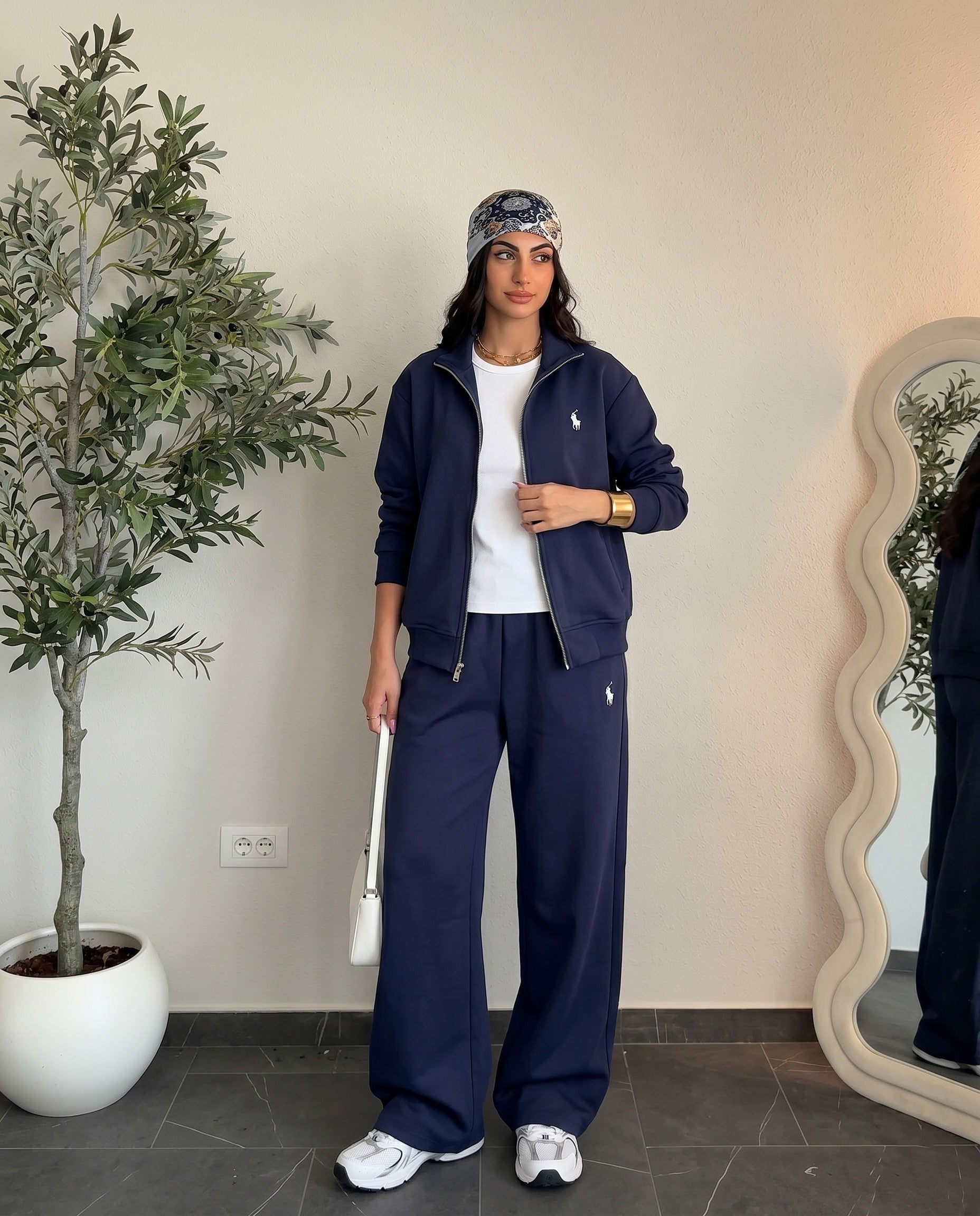 Polo Relaxed Fit Tracksuit | Dark Blue - ZAYA Jeans