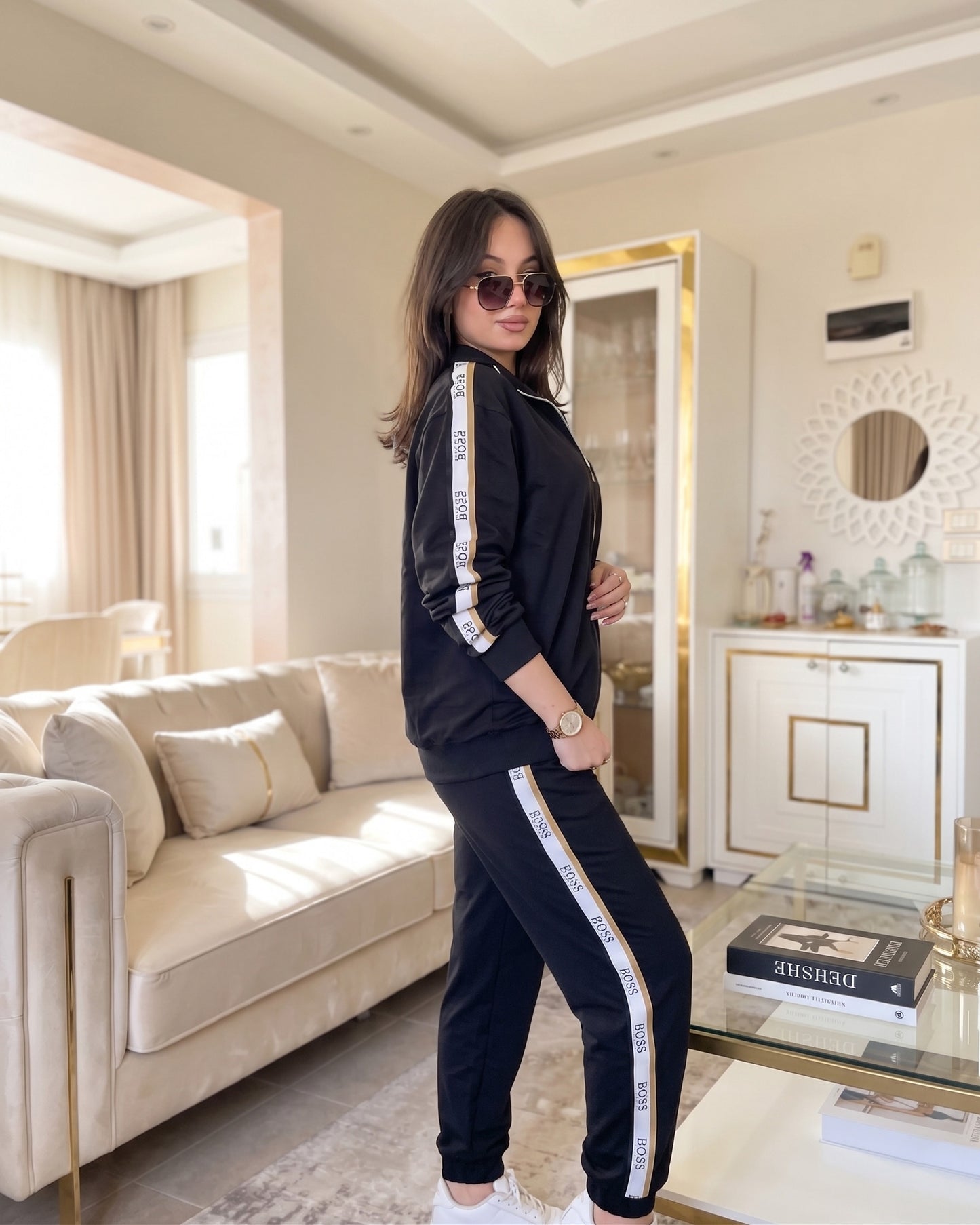BOSS  Side Tape Tracksuit | Black - ZAYA Jeans