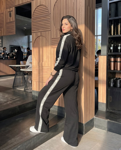 BOSS Side Tape Tracksuit | Black - ZAYA Jeans